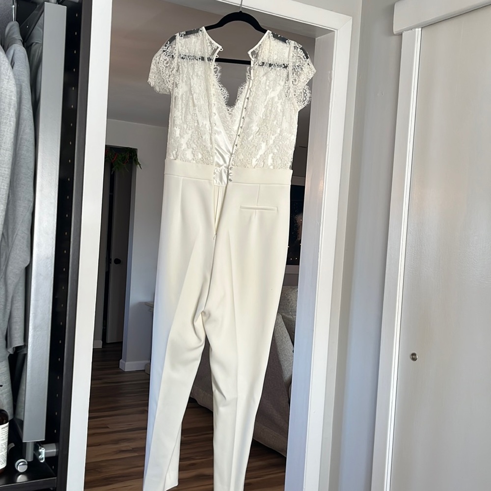 Harpe mariage white bridal jumpsuit